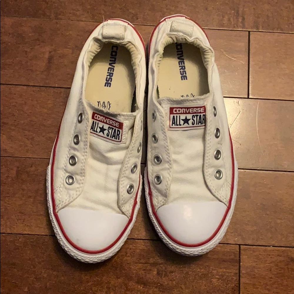 Almost new off-white converse size 3 juniors